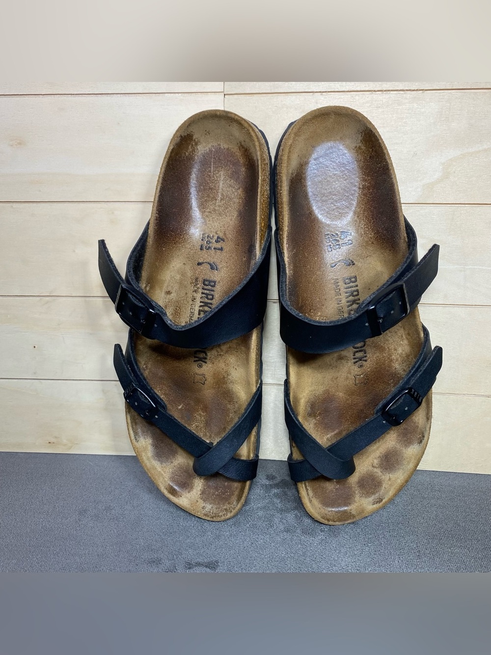 Birkenstock Mayari Sandals Black Women's Size 10 Shoes EU41 Birko-Flor - Picture 8 of 11